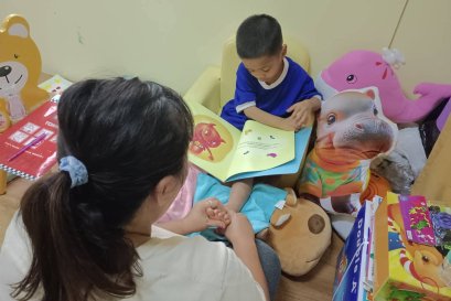 นวดฝ่าเท้าเพื่อสุขภาพจิตของเด็ก