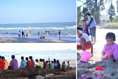 เย้ๆ ในที่สุดหนูก็ได้มาทะเลแล้ว