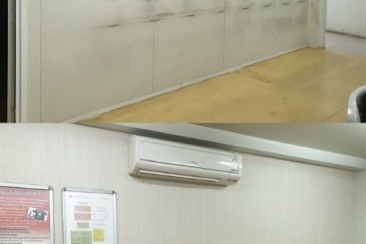 ความหนักใจของผนังออฟฟิศที่เป็นรอย/คราบเช็ดไม่ออก