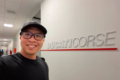 Inside the Ducati Corse Design Office.