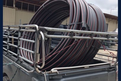  จัดส่ง ท่อ HDPE, PE Class I ขนาด 63 mm. 100 m.