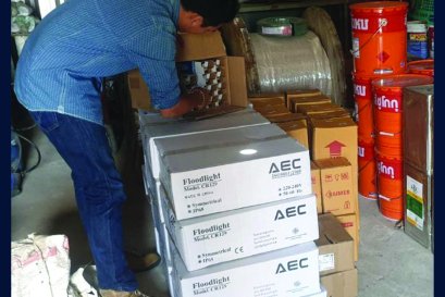 จัดส่ง สายไฟ ,โคมฟลัดไลท์เมทัลฮาไลด์ ,หลอดไฟฮาโลเจนแบบแท่ง ,ถังดับเพลิง