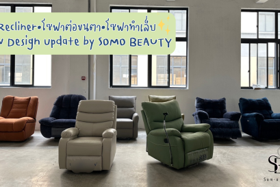 Recliner โซฟาเอนนอน New Design update by SOMO BEAUTY