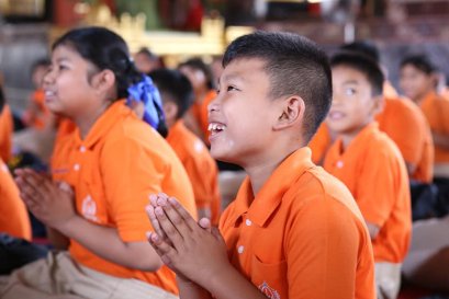 โรงเรียนเปรมฤทัย​ สาขาวังน้อย​ และสาขาลำลูกกา​ นักเรียนระดับชั้นประถมศึกษาปีที่​ ๔ เดินทางมาทัศนะศึกษา ที่วัดสระเกศ ราชวรมหาวิหาร