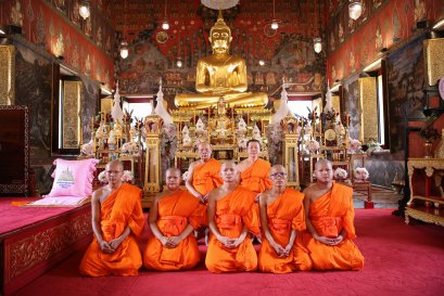 พิธีอุปสมบทของสามเณรเปรียญทั้ง ๕ รูป สามเณรของวัดสระเกศราชวรมหาวิหาร