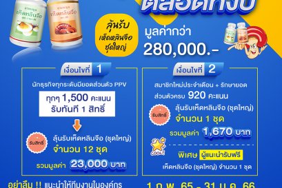 ลุ้นกินฟรีตลอดทั้งปี!