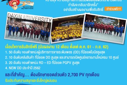 โครงการมหาวิทยาลัยแด๊กซิน ประจำปี 2562