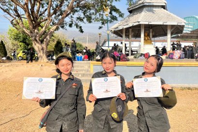 นศท.ชั้นปีที่ ๓ หญิง และ นศท.ชั้นปีที่ ๒ หญิงเข้ารับการฝึกภาคสนามประจำปี ๒๕๖๖