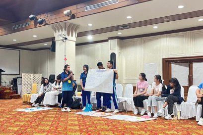 เข้าร่วมการอบรมเชิงปฏิบัติการเรื่อง การมีส่วนร่วมของสภานักเรียน