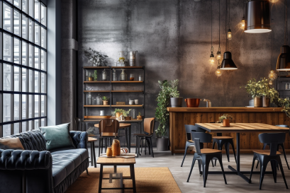 สัมผัสเสน่ห์ของสไตล์อินดัสเทรียลในร้านกาแฟของคุณ