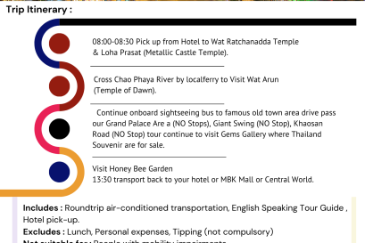 New Bangkok Half Day City Tour 