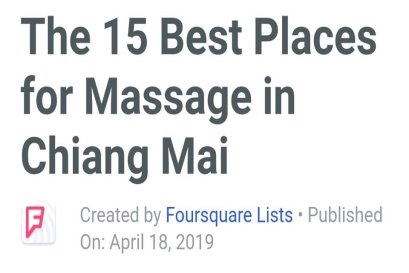 The 15 Best Places for Massage in Chiang Mai