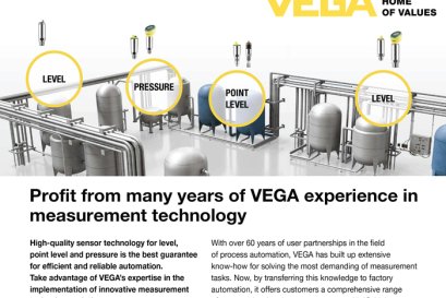 The Experience of VEGA’s Expertise of Innovative Measurement Technology Solutions.
