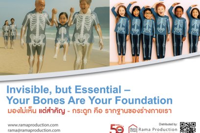 สิ่งมองไม่เห็น แต่มีความสำคัญ  กระดูก คือ รากฐานของร่างกายเรา Invisible, but Essential  Your Bones Are Your Foundation