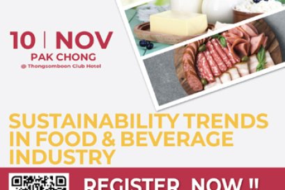 Food Focus Thailand Roadshow 2023 Sustainability Trends in Food & Beverage Industry Friday, 10 November 2023 @ TSC Club Hotel Pak Chong