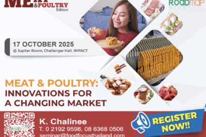 Food Focus Thailand Roadmap 2025: Meat & Poultry Edition 17 October 2025 @ Jupiter Room 4-13, Challenger Hall, IMPACT Meat & Poultry: Innovations for a Changing Market