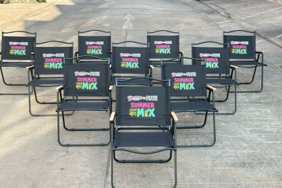 เก้าอี้แคมป์ปิ้งสกรีนโลโก้ ของพรีเมี่ยมแปลกใหม่ที่ลูกค้าประทับใจ