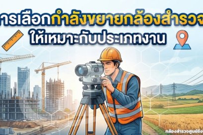 การเลือกกำลังขยายกล้องสำรวจให้เหมาะกับประเภทงาน