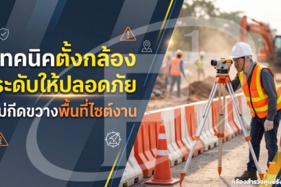 เทคนิคตั้งกล้องระดับให้ปลอดภัย ไม่กีดขวางพื้นที่ไซต์งาน