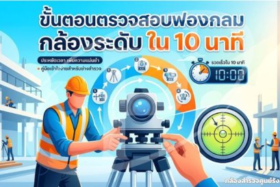 ขั้นตอนตรวจสอบฟองกลม (Circular Bubble) กล้องระดับ ใน 10 นาที