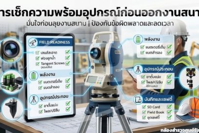 การเช็กความพร้อมอุปกรณ์ก่อนออกงานสนาม (Pre-Field Inspection Checklist)