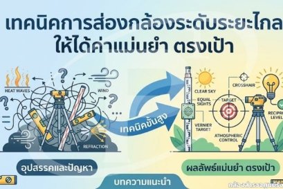 เทคนิคการส่องกล้องระดับระยะไกล ให้ได้ค่าแม่นยำ ตรงเป้า