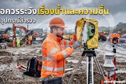 ข้อควรระวังเรื่องน้ำและความชื้นในอุปกรณ์สำรวจ