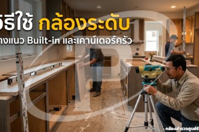 วิธีใช้กล้องระดับวางแนว Built-in และเคาน์เตอร์ครัว