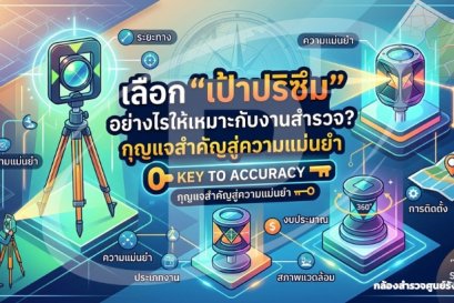 เลือก "เป้าปริซึม" อย่างไรให้เหมาะกับงานสำรวจ? กุญแจสำคัญสู่ความแม่นยำ