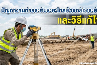 5 ปัญหางานถ่ายระดับระยะไกลด้วยกล้องระดับ และวิธีแก้ไข