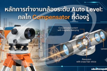 หลักการทำงานกล้องระดับ Auto Level: กลไก Compensator ที่ต้องรู้