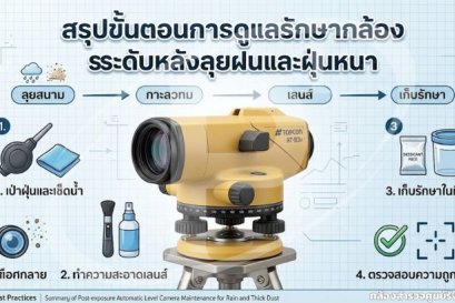 สรุปขั้นตอนการดูแลรักษากล้องระดับหลังลุยฝนและฝุ่นหนา