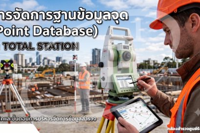 การจัดการฐานข้อมูลจุด (Point Database) ใน Total Station