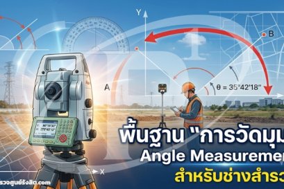 พื้นฐาน "การวัดมุม" (Angle Measurement) สำหรับช่างสำรวจ
