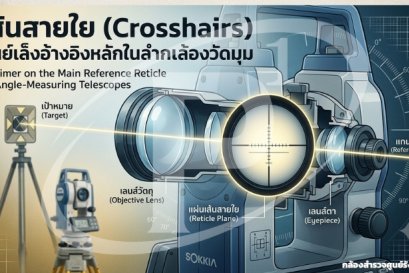 เส้นสายใย (Crosshairs) ศูนย์เล็งอ้างอิงหลักในลำกล้องวัดมุม