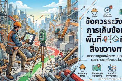 ข้อควรระวังในการเก็บข้อมูลพื้นที่ที่มีสิ่งขวางทาง (Obstructions in Surveying)