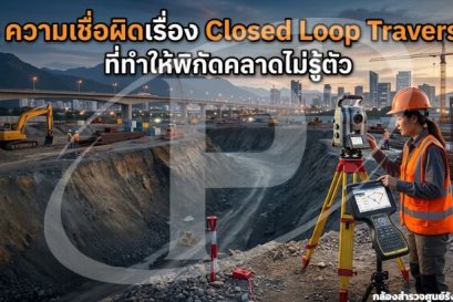5 ความเชื่อผิดเรื่อง Closed Loop Traverse ที่ทำให้พิกัดคลาดไม่รู้ตัว