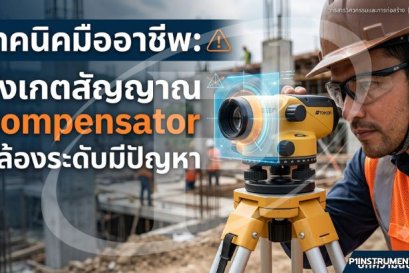 เทคนิคมืออาชีพ: สังเกตสัญญาณ Compensator กล้องระดับมีปัญหา