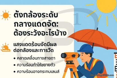 ตั้งกล้องระดับกลางแดดจัด ต้องระวังอะไรบ้าง?