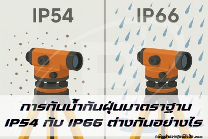 การกันน้ำกันฝุ่นมาตรฐาน IP54 กับ IP66 ต่างกันอย่างไร?