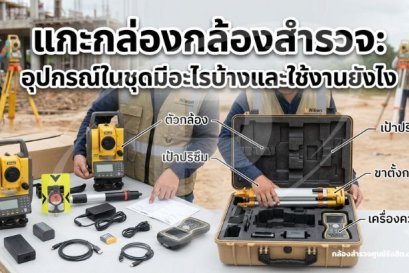 แกะกล่องกล้องสำรวจ: อุปกรณ์ในชุดมีอะไรบ้างและใช้งานยังไง