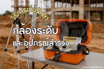 วิธีการเก็บรักษากล้องระดับและอุปกรณ์สำรวจ