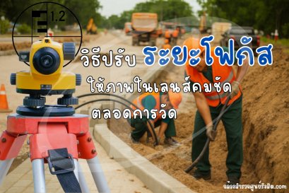 วิธีปรับระยะโฟกัสให้ภาพในเลนส์คมชัดตลอดการวัด
