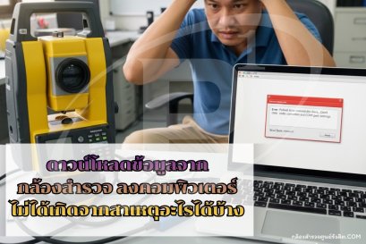 ดาวน์โหลดข้อมูลจากกล้องสำรวจลงคอมพิวเตอร์ไม่ได้