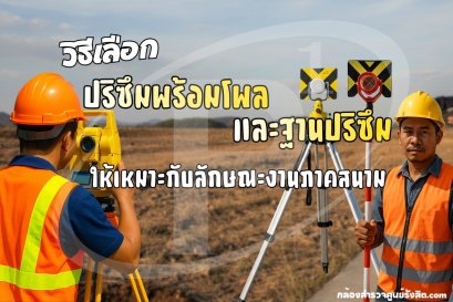 วิธีเลือกปริซึมโพล และฐานปริซึมให้เหมาะกับลักษณะงานภาคสนาม