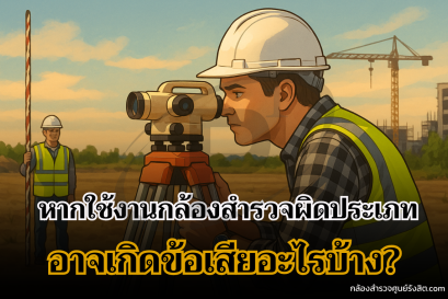 การใช้งานกล้องสำรวจผิดประเภท อาจเกิดข้อเสียอะไรบ้าง ?