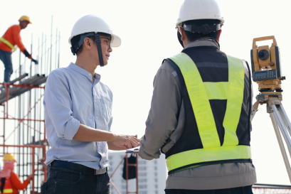 กล้อง Total station กับงานวางหมุดเพื่อการก่อสร้างอาคาร