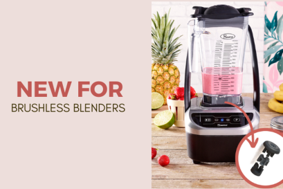 Santos' range of brushless blenders even quieter with the Flextor™ system.