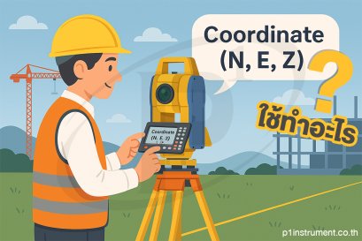 โปรแกรม Coordinate ในกล้อง Total Station