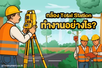 กล้อง Total Station ทำงานอย่างไร?